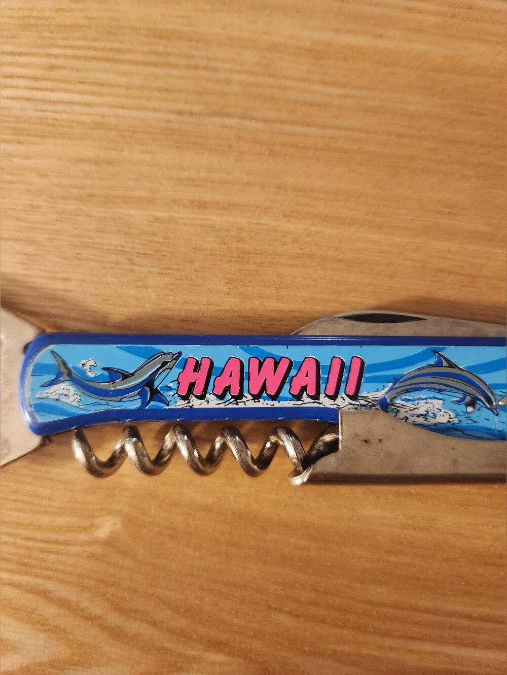 Vintage Hawaii Bottle Opener Utility Knife Souvenir